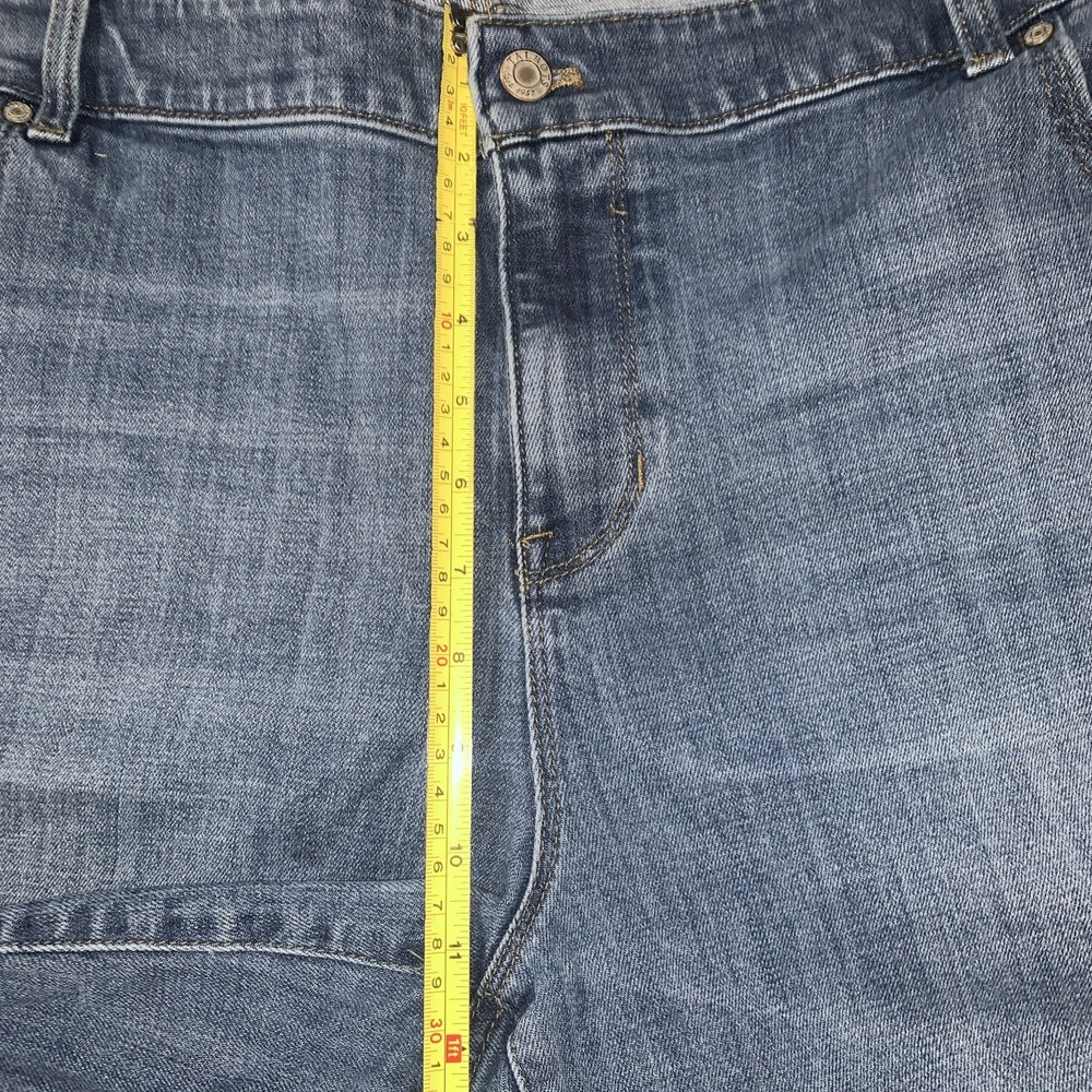 Talbots boyfriend Jean Shorts Womens 22W Light Wash Denim 8.5" Inseam Summer - Picture 6 of 7